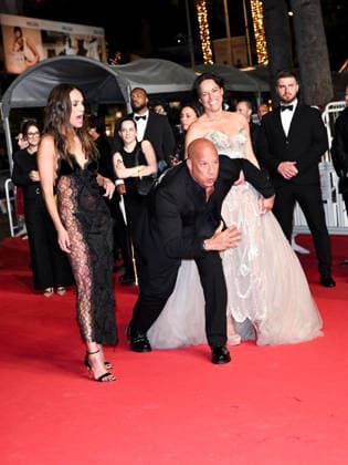 IPA84658942 - Cannes, 79th Cannes Film Festival 2026, evening 1 - red carpet of The Fast And The Furious. Pictured are Jordana Brewster, Vin Diesel, Michelle Rodriguez  Copyright: xSimonexComix xPoolxPhotoxEventsx07x 84658942