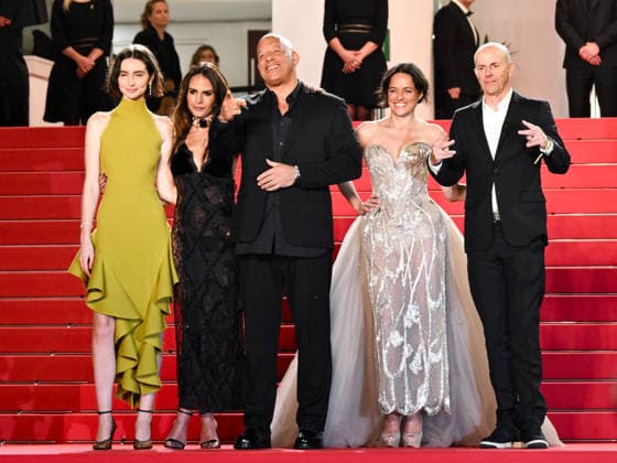 IPA84658985 - Cannes, 79th Cannes Film Festival 2026, evening 1 - red carpet of The Fast And The Furious. Pictured are Meadow Walker, Jordana Brewster, Vin Diesel, Michelle Rodriguez and Neal H. Moritz  Copyright: xSimonexComix xPoolxPhotoxEventsx07x 84658985