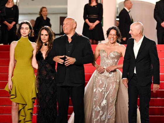 IPA84658987 - Cannes, 79th Cannes Film Festival 2026, evening 1 - red carpet of The Fast And The Furious. Pictured are Meadow Walker, Jordana Brewster, Vin Diesel, Michelle Rodriguez and Neal H. Moritz  Copyright: xSimonexComix xPoolxPhotoxEventsx07x 84658987