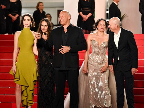 IPA84658989 - Cannes, 79th Cannes Film Festival 2026, evening 1 - red carpet of The Fast And The Furious. Pictured are Meadow Walker, Jordana Brewster, Vin Diesel, Michelle Rodriguez and Neal H. Moritz  Copyright: xSimonexComix xPoolxPhotoxEventsx07x 84658989