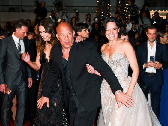 IPA84659119 - Cannes, 79th Cannes Film Festival 2026, evening 1 - red carpet of The Fast And The Furious - Pictured: Jordana Brewster, Vin Diesel and Michelle Rodriguez  Copyright: xManuelexMangiarottix xPoolxPhotoxEventsx07x 84659119