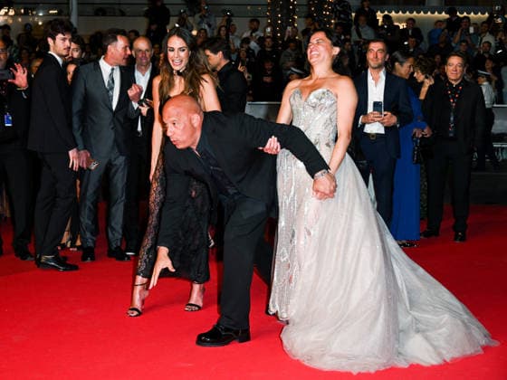 IPA84659124 - Cannes, 79th Cannes Film Festival 2026, evening 1 - red carpet of The Fast And The Furious - Pictured: Jordana Brewster, Vin Diesel and Michelle Rodriguez  Copyright: xManuelexMangiarottix xPoolxPhotoxEventsx07x 84659124