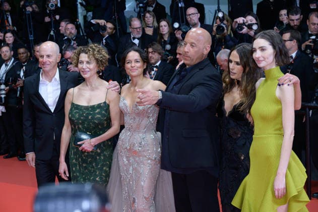 Fast and The Furious Screening at 79th Festival de Cannes - Cannes, France CANNES, FRANCE. May 14, 2026: Neal H. Moritz, Donna Langley, Michelle Rodriguez, Vin Diesel, Jordana Brewster & Meadow Walker at the special screening for The Fast and The Furious at the 79th Festival de Cannes. Picture: Paul Smith Featureflash Cannes France  Copyright: xPaulxSmithx xFeatureflashx