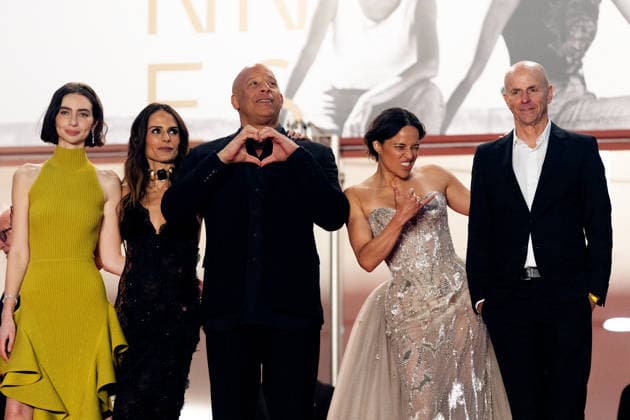 Meadow Walker, Jordana Brewster, Vin Diesel, Michelle Rodriguez, Neal H Moritz Montée des marches du film The Fast and the Furious lors du 79ème Festival International du Film de Cannes, le 13 mai 2026 Olivier Borde Bestimage Red carpet for The Fast and the Furious at the 79th Cannes International Film Festival on May 13, 2026 Cannes France  Copyright: xOLIVIERxBORDEx xBESTIMAGExOLIVIERxBORDEx xBESTIMAGEx