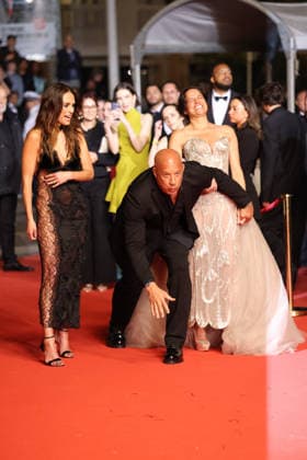 Cannes Fast And Furious Screening JD Jordana Brewster, Vin Diesel and Michelle Rodriguez attending the screening of the movie Fast And Furious the 79th Cannes Film Festival in Cannes, France on May 13, 2026. Photo by Jerome Domine ABACAPRESS.COM Cannes France  Copyright: xDominexJerome ABACAx