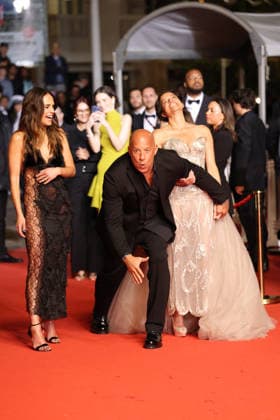 Cannes Fast And Furious Screening JD Jordana Brewster, Vin Diesel and Michelle Rodriguez attending the screening of the movie Fast And Furious the 79th Cannes Film Festival in Cannes, France on May 13, 2026. Photo by Jerome Domine ABACAPRESS.COM Cannes France  Copyright: xDominexJerome ABACAx
