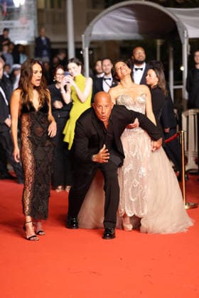 Cannes Fast And Furious Screening JD Jordana Brewster, Vin Diesel and Michelle Rodriguez attending the screening of the movie Fast And Furious the 79th Cannes Film Festival in Cannes, France on May 13, 2026. Photo by Jerome Domine ABACAPRESS.COM Cannes France  Copyright: xDominexJerome ABACAx