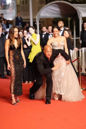 Cannes Fast And Furious Screening JD Jordana Brewster, Vin Diesel and Michelle Rodriguez attending the screening of the movie Fast And Furious the 79th Cannes Film Festival in Cannes, France on May 13, 2026. Photo by Jerome Domine ABACAPRESS.COM Cannes France  Copyright: xDominexJerome ABACAx