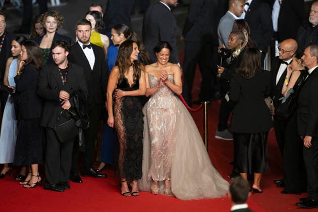 Cannes Fast And Furious Cannes Classics Red Carpet EB Jordana Brewster and Michelle Rodriguez arrives for the screening of the film The Fast and the Furious at the 79th edition of the Cannes Film Festival in Cannes, southern France on May 13, 2026. Photo by Eliot Blondet ABACAPRESS.COM Cannes France France  Copyright: xBlondetxEliot ABACAx