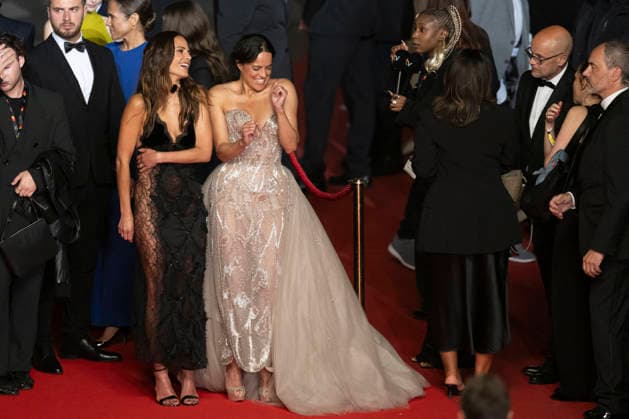 Cannes Fast And Furious Cannes Classics Red Carpet EB Jordana Brewster and Michelle Rodriguez arrives for the screening of the film The Fast and the Furious at the 79th edition of the Cannes Film Festival in Cannes, southern France on May 13, 2026. Photo by Eliot Blondet ABACAPRESS.COM Cannes France France  Copyright: xBlondetxEliot ABACAx