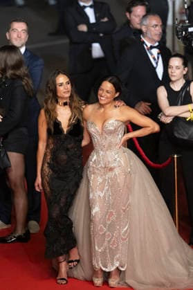 Cannes Fast And Furious Cannes Classics Red Carpet EB Jordana Brewster and Michelle Rodriguez arrives for the screening of the film The Fast and the Furious at the 79th edition of the Cannes Film Festival in Cannes, southern France on May 13, 2026. Photo by Eliot Blondet ABACAPRESS.COM Cannes France France  Copyright: xBlondetxEliot ABACAx