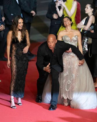 Cannes Fast And Furious Cannes Classics Red Carpet EB Jordana Brewster, Vin Diesel, and Michelle Rodriguez arrives for the screening of the film The Fast and the Furious at the 79th edition of the Cannes Film Festival in Cannes, southern France on May 13, 2026. Photo by Eliot Blondet ABACAPRESS.COM Cannes France France  Copyright: xBlondetxEliot ABACAx