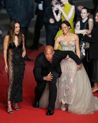 Cannes Fast And Furious Cannes Classics Red Carpet EB Jordana Brewster, Vin Diesel, and Michelle Rodriguez arrives for the screening of the film The Fast and the Furious at the 79th edition of the Cannes Film Festival in Cannes, southern France on May 13, 2026. Photo by Eliot Blondet ABACAPRESS.COM Cannes France France  Copyright: xBlondetxEliot ABACAx