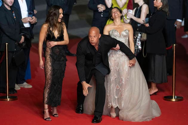 Cannes Fast And Furious Cannes Classics Red Carpet EB Jordana Brewster, Vin Diesel, and Michelle Rodriguez arrives for the screening of the film The Fast and the Furious at the 79th edition of the Cannes Film Festival in Cannes, southern France on May 13, 2026. Photo by Eliot Blondet ABACAPRESS.COM Cannes France France  Copyright: xBlondetxEliot ABACAx