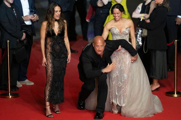 Cannes Fast And Furious Cannes Classics Red Carpet EB Jordana Brewster, Vin Diesel, and Michelle Rodriguez arrives for the screening of the film The Fast and the Furious at the 79th edition of the Cannes Film Festival in Cannes, southern France on May 13, 2026. Photo by Eliot Blondet ABACAPRESS.COM Cannes France France  Copyright: xBlondetxEliot ABACAx