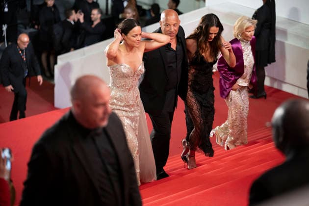 Cannes Fast And Furious Cannes Classics Red Carpet EB Michelle Rodriguez, Vin Diesel, Jordana Brewster, and Iris Knobloch arrives for the screening of the film The Fast and the Furious at the 79th edition of the Cannes Film Festival in Cannes, southern France on May 13, 2026. Photo by Eliot Blondet ABACAPRESS.COM Cannes France France  Copyright: xBlondetxEliot ABACAx