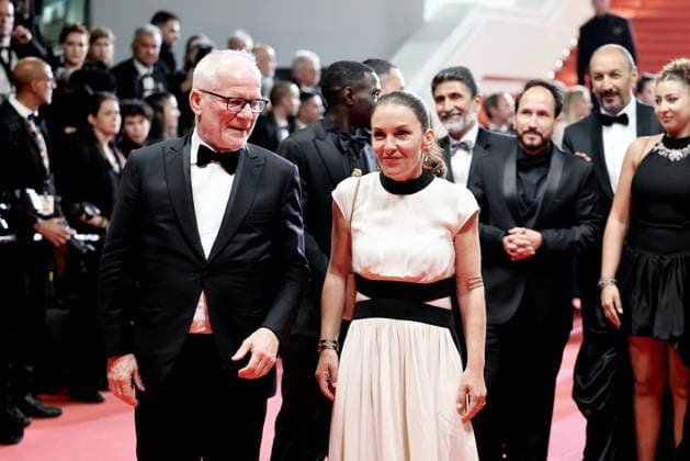 Thierry Frémaux, general delegate of the Cannes Film Festival and Mickaëlle Paty sister of Samuel Paty Descente des marches du film Labandon lors du 79ème Festival International du Film de Cannes, le 13 mai 2026 Jacovides Moreau Bestimage People leaving the red carpet for Forsaken at the 79th Cannes International Film Festival on May 13, 2026 Cannes France  Copyright: xJACOVIDES-MOREAUx xBESTIMAGExJACOVIDES-MOREAUx xBESTIMAGEx