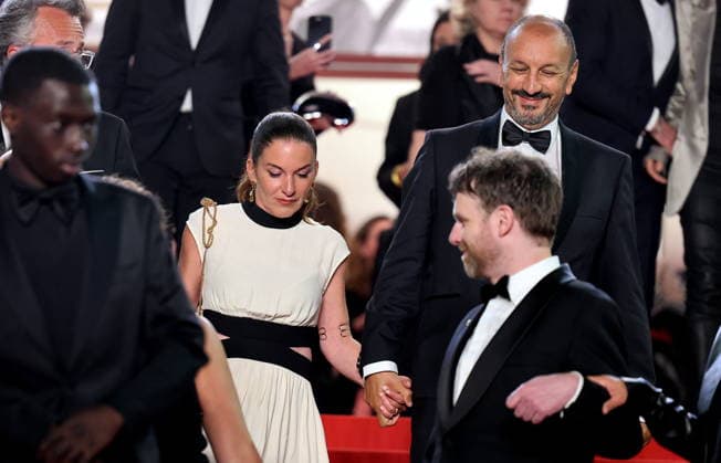Mickaëlle Paty sister of Samuel Paty Descente des marches du film Labandon lors du 79ème Festival International du Film de Cannes, le 13 mai 2026 Jacovides Moreau Bestimage People leaving the red carpet for Forsaken at the 79th Cannes International Film Festival on May 13, 2026 Cannes France  Copyright: xJACOVIDES-MOREAUx xBESTIMAGExJACOVIDES-MOREAUx xBESTIMAGEx