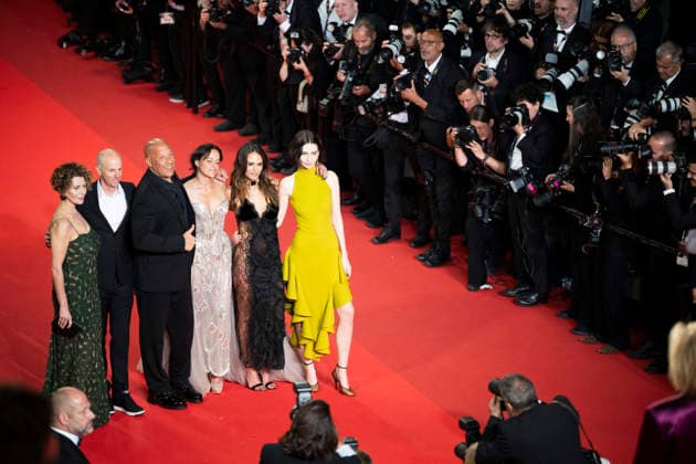 Cannes Fast And Furious Cannes Classics Red Carpet EB Dame Donna Langley, Neal H. Moritz, Vin Diesel, Michelle Rodriguez, Jordana Brewster and Meadow Walker arrive for the screening of the film The Fast and the Furious at the 79th edition of the Cannes Film Festival in Cannes, southern France on May 13, 2026. Photo by Eliot Blondet ABACAPRESS.COM Cannes France France  Copyright: xBlondetxEliot ABACAx