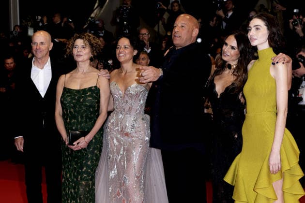 Neal H Moritz, Dame Donna Langley, Michelle Rodriguez, Vin Diesel, Jordana Brewster, Meadow Walker Montée des marches du film The Fast and the Furious lors du 79ème Festival International du Film de Cannes, le 13 mai 2026 Olivier Borde Bestimage Red carpet for The Fast and the Furious at the 79th Cannes International Film Festival on May 13, 2026 Cannes France  Copyright: xOLIVIERxBORDEx xBESTIMAGExOLIVIERxBORDEx xBESTIMAGEx