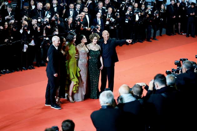 Neal H Moritz, Jordana Brewster, Meadow Walker, Michelle Rodriguez, Dame Donna Langley, Vin Diesel Montée des marches du film The Fast and the Furious lors du 79ème Festival International du Film de Cannes, le 13 mai 2026 Jacovides Moreau Bestimage Red carpet for The Fast and the Furious at the 79th Cannes International Film Festival on May 13, 2026 Cannes France  Copyright: xJACOVIDES-MOREAUx xBESTIMAGExJACOVIDES-MOREAUx xBESTIMAGEx