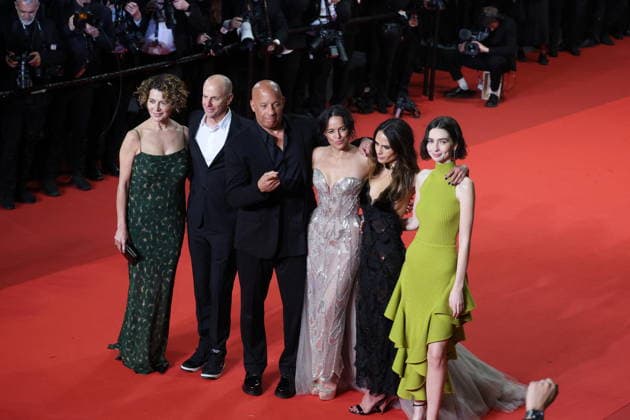 Donna Langley, Neal H Moritz, Vin Diesel, Michelle Rodriguez, Jordana Brewster, Meadow Walker Montée des marches du film The Fast and the Furious lors du 79ème Festival International du Film de Cannes, le 13 mai 2026 Jacovides Moreau Bestimage Red carpet for The Fast and the Furious at the 79th Cannes International Film Festival on May 13, 2026 Cannes France  Copyright: xJACOVIDES-MOREAUx xBESTIMAGExJACOVIDES-MOREAUx xBESTIMAGEx