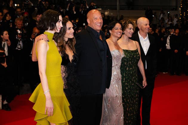 Cannes - The Fast And The Furious Screening LZ Meadow Walker, Jordana Brewster, Vin Diesel, Michelle Rodriguez, Dame Donna Langley and Neal H. Moritz attending The Fast And The Furious screening during the 79th annual Cannes Film Festival at Palais des Festivals on May 13, 2026 in Cannes, France. Photo by Laurent Zabulon ABACAPRESS.COM Cannes  Copyright: xZabulonxLaurentx
