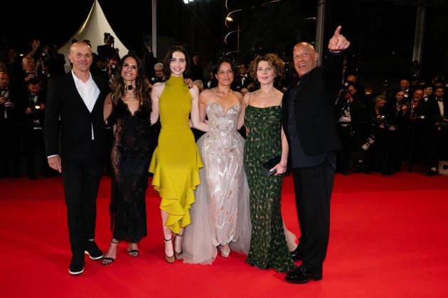 Cannes - The Fast And The Furious Screening LZ Meadow Walker, Jordana Brewster, Vin Diesel, Michelle Rodriguez, Dame Donna Langley and Neal H. Moritz attending The Fast And The Furious screening during the 79th annual Cannes Film Festival at Palais des Festivals on May 13, 2026 in Cannes, France. Photo by Laurent Zabulon ABACAPRESS.COM Cannes  Copyright: xZabulonxLaurentx