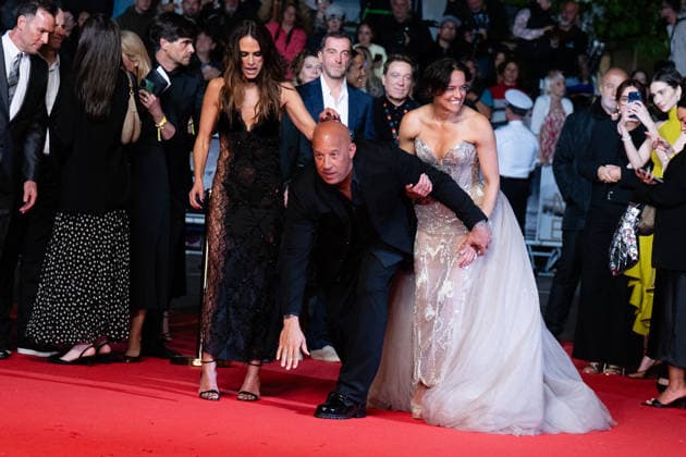 Cannes - The Fast And The Furious Screening LZ Jordana Brewster, Vin Diesel and Michelle Rodriguez attending the The Fast And The Furious screening during the 79th annual Cannes Film Festival at Palais des Festivals on May 13, 2026 in Cannes, France. Photo by Laurent Zabulon ABACAPRESS.COM  Copyright: xZabulonxLaurentx