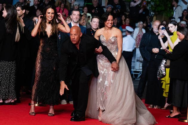 Cannes - The Fast And The Furious Screening LZ Jordana Brewster, Vin Diesel and Michelle Rodriguez attending the The Fast And The Furious screening during the 79th annual Cannes Film Festival at Palais des Festivals on May 13, 2026 in Cannes, France. Photo by Laurent Zabulon ABACAPRESS.COM  Copyright: xZabulonxLaurentx