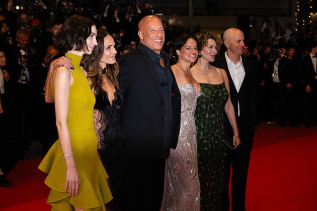 Cannes - The Fast And The Furious Screening LZ Meadow Walker, Jordana Brewster, Vin Diesel, Michelle Rodriguez, Dame Donna Langley and Neal H. Moritz attending The Fast And The Furious screening during the 79th annual Cannes Film Festival at Palais des Festivals on May 13, 2026 in Cannes, France. Photo by Laurent Zabulon ABACAPRESS.COM Cannes  Copyright: xZabulonxLaurentx