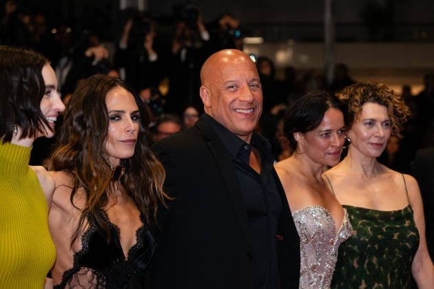 Cannes - The Fast And The Furious Screening LZ Meadow Walker, Jordana Brewster, Vin Diesel, Michelle Rodriguez, Dame Donna Langley and Neal H. Moritz attending The Fast And The Furious screening during the 79th annual Cannes Film Festival at Palais des Festivals on May 13, 2026 in Cannes, France. Photo by Laurent Zabulon ABACAPRESS.COM Cannes  Copyright: xZabulonxLaurentx