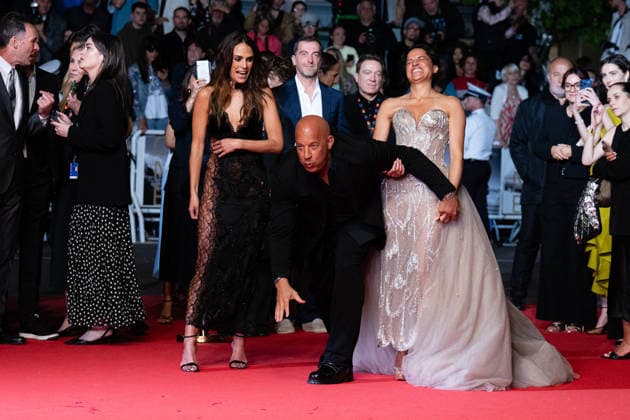 Cannes - The Fast And The Furious Screening LZ Jordana Brewster, Vin Diesel and Michelle Rodriguez attending the The Fast And The Furious screening during the 79th annual Cannes Film Festival at Palais des Festivals on May 13, 2026 in Cannes, France. Photo by Laurent Zabulon ABACAPRESS.COM  Copyright: xZabulonxLaurentx