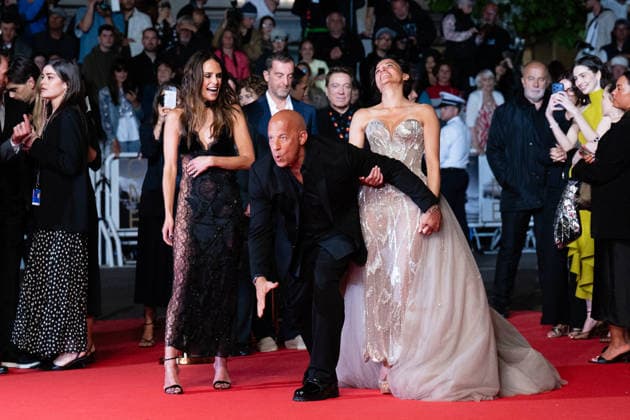 Cannes - The Fast And The Furious Screening LZ Jordana Brewster, Vin Diesel and Michelle Rodriguez attending the The Fast And The Furious screening during the 79th annual Cannes Film Festival at Palais des Festivals on May 13, 2026 in Cannes, France. Photo by Laurent Zabulon ABACAPRESS.COM  Copyright: xZabulonxLaurentx