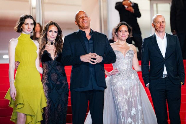 Cannes - The Fast And The Furious Screening LZ Meadow Walker, Jordana Brewster, Vin Diesel, Michelle Rodriguez, and Neal H. Moritz attending the The Fast And The Furious screening during the 79th annual Cannes Film Festival at Palais des Festivals on May 13, 2026 in Cannes, France. Photo by Laurent Zabulon ABACAPRESS.COM  Copyright: xZabulonxLaurentx