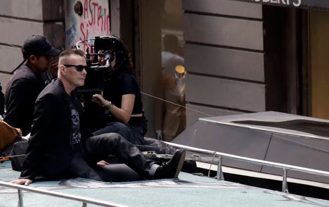 May 13, 2026, Mexico City, Mexico City, Mexico: Irish drummer Larry Mullen aboard the truckÃ¢â‚¬the Street of Dreams, the theme of U2 s new music videoÃ¢â‚¬being filmed for a second day in Mexico City s Historic Center. Mexico City Mexico - ZUMAt178 20260513_zip_t178_010 Copyright: xNadiaxTecuapetlax