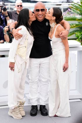 May 13, 2026, Cannes, France: Michelle Rodriguez, Vin Diesel and Jordana Brewster hug during The Fast And The Furious photocall at the 79th annual Cannes Film Festival at Palais des Festivals on May 13, 2026 in Cannes, France. The Fast And The Furious Photocall - The 79th Annual Cannes Film Festival Cannes France - ZUMAs197 20260513_aaa_s197_251 Copyright: xDanielexCifalax