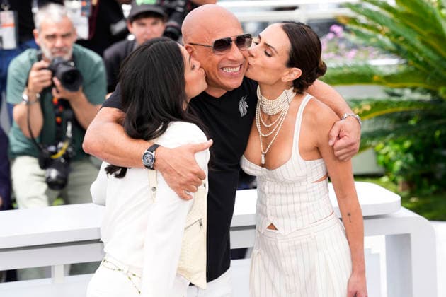 May 13, 2026, Cannes, France: Michelle Rodriguez, Vin Diesel and Jordana Brewster hug during The Fast And The Furious photocall at the 79th annual Cannes Film Festival at Palais des Festivals on May 13, 2026 in Cannes, France. The Fast And The Furious Photocall - The 79th Annual Cannes Film Festival Cannes France - ZUMAs197 20260513_aaa_s197_261 Copyright: xDanielexCifalax