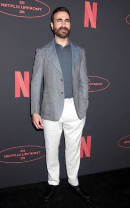 NEW YORK, NY - MAY 13: Brett Goldstein at the 2026 Netflix Upfront at Sunset Pier 94 Studios on May 13, 2026 in New York City. Copyright: xRWx