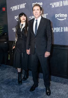 May 13, 2026, Bronx, New York, USA: New York, NY, USA, May 13, 2026: Riko Shibata and Nicolas Cage attend world premiere of Amazon Prime Video s Spider Noir at Regal Times Square. Bronx USA - ZUMAr339 20260513_znp_r339_077 Copyright: xLevxRadinx
