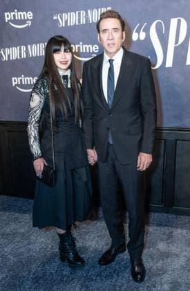 May 13, 2026, Bronx, New York, USA: New York, NY, USA, May 13, 2026: Riko Shibata and Nicolas Cage attend world premiere of Amazon Prime Video s Spider Noir at Regal Times Square. Bronx USA - ZUMAr339 20260513_znp_r339_079 Copyright: xLevxRadinx