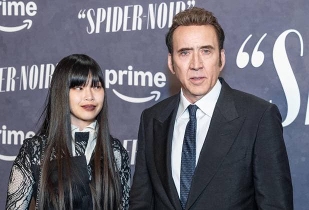 May 13, 2026, Bronx, New York, USA: New York, NY, USA, May 13, 2026: Riko Shibata and Nicolas Cage attend world premiere of Amazon Prime Video s Spider Noir at Regal Times Square. Bronx USA - ZUMAr339 20260513_znp_r339_081 Copyright: xLevxRadinx