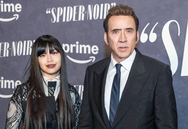 May 13, 2026, Bronx, New York, USA: New York, NY, USA, May 13, 2026: Riko Shibata and Nicolas Cage attend world premiere of Amazon Prime Video s Spider Noir at Regal Times Square. Bronx USA - ZUMAr339 20260513_znp_r339_082 Copyright: xLevxRadinx