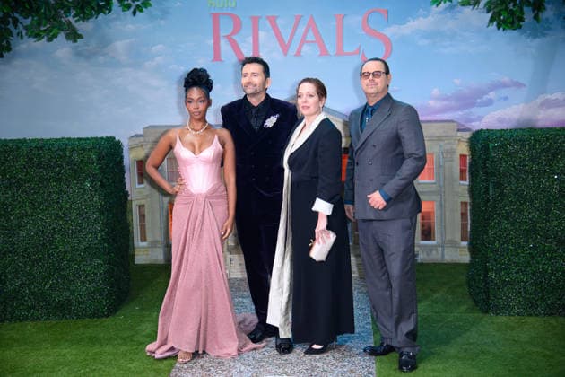 Rivals S2 World Premiere Arrivals at BFI IMAX, London, UK (L-R) - Nafessa Williams, David Tennant, Katherine Parkinson and Danny Dyer attends The World Premiere of Rivals S2 at BFI IMAX, London, England, UK on Wednesday 13 May, 2026., Credit:Justin Ng Avalon UK, England, London, BFI IMAX Copyright: xJustinxNgx xAvalonx 1098739515