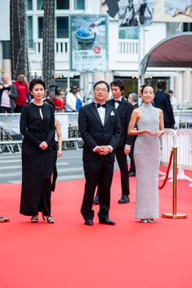79th Cannes Film Festival Red Carpet of the movie -Nagi Notes- Palais des Festivals - Cannes, France Takako Matsu;Koji Fukada;Shizuka Ishibaschi 79th Cannes Film Festival Red Carpet of the movie -Nagi Notes- Palais des Festivals - Cannes, France 13th May 2026 SGPItalia id 134688_017 *Not Exclusive  Copyright: xSGPx