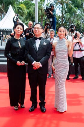 79th Cannes Film Festival Red Carpet of the movie -Nagi Notes- Palais des Festivals - Cannes, France Takako Matsu;Koji Fukada;Shizuka Ishibaschi 79th Cannes Film Festival Red Carpet of the movie -Nagi Notes- Palais des Festivals - Cannes, France 13th May 2026 SGPItalia id 134688_017 *Not Exclusive  Copyright: xSGPx