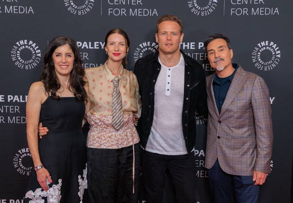 May 13, 2026, Hollywood, California, USA: Maril Davis, Caitriona Balfe, Sam Heughan, Matthew Roberts on the red carpet of Outlander: A Celebration on Wednesday, May 13, 2026 at the Dolby Theater in Hollywood, California. JAVIER ROJAS PI Hollywood USA - ZUMAp124 20260513_zaa_p124_024 Copyright: xJavierxRojasx