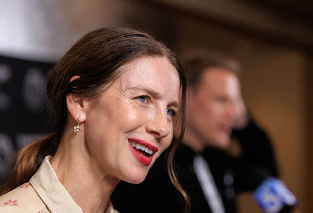 May 13, 2026, Hollywood, California, USA: Caitriona Balfe on the red carpet of Outlander: A Celebration on Wednesday, May 13, 2026 at the Dolby Theater in Hollywood, California. JAVIER ROJAS PI Hollywood USA - ZUMAp124 20260513_zaa_p124_033 Copyright: xJavierxRojasx