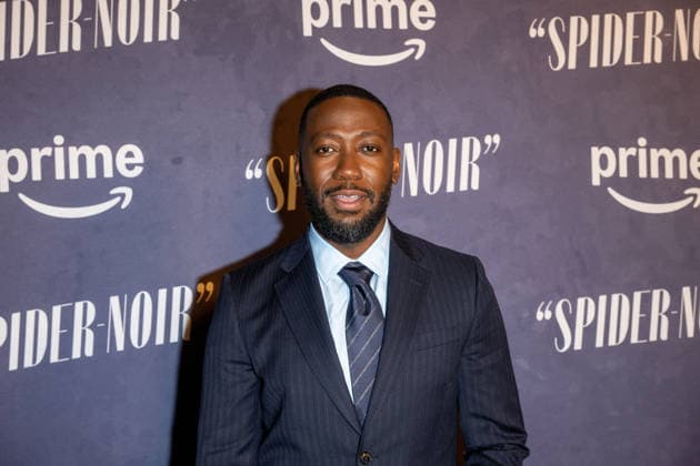 May 13, 2026, New York, United States: Lamorne Morris attends Prime Video s Spider-Noir world premiere at Regal Times Square on May 13, 2026 in New York City. New York United States - ZUMAs197 20260513_aaa_s197_582 Copyright: xRonxAdarx