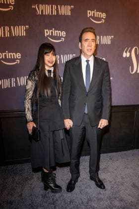 May 13, 2026, New York, United States: (L-R) Riko Shibata and Nicolas Cage attend Prime Video s Spider-Noir world premiere at Regal Times Square on May 13, 2026 in New York City. New York United States - ZUMAs197 20260513_aaa_s197_628 Copyright: xRonxAdarx